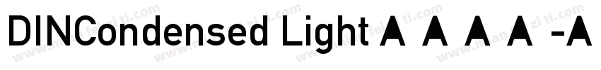 DINCondensed Light 字体下载字体转换